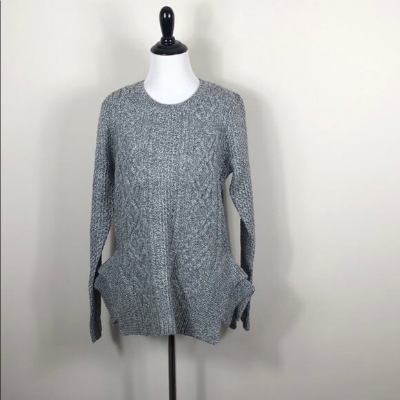 StyleStalker Grey Kyanite Sweater Knit Draped Hem NWT Size Small - Picture 6 of 8